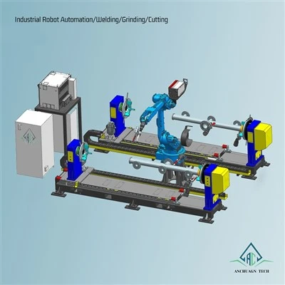 Single-aks Tailstock Mobile Double-positioner Robot Workstation